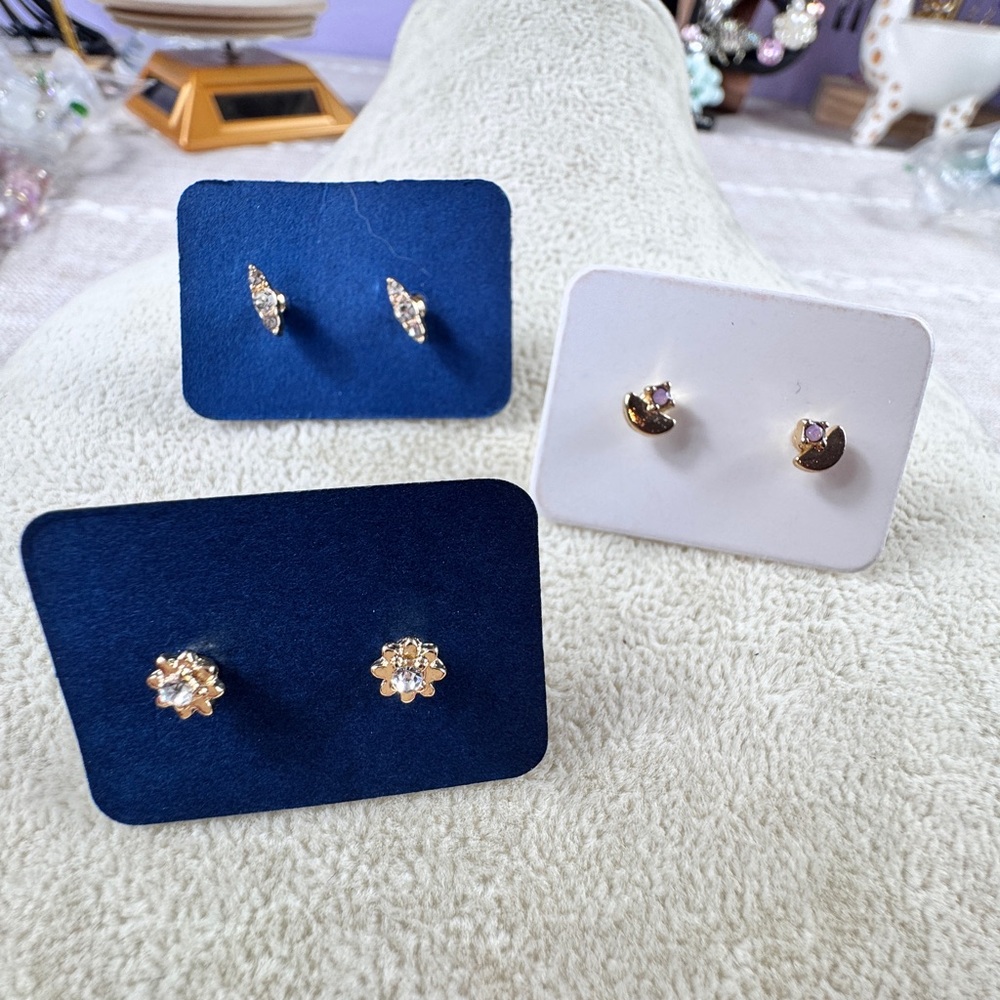 Free People Lot Golden Stud Earrings